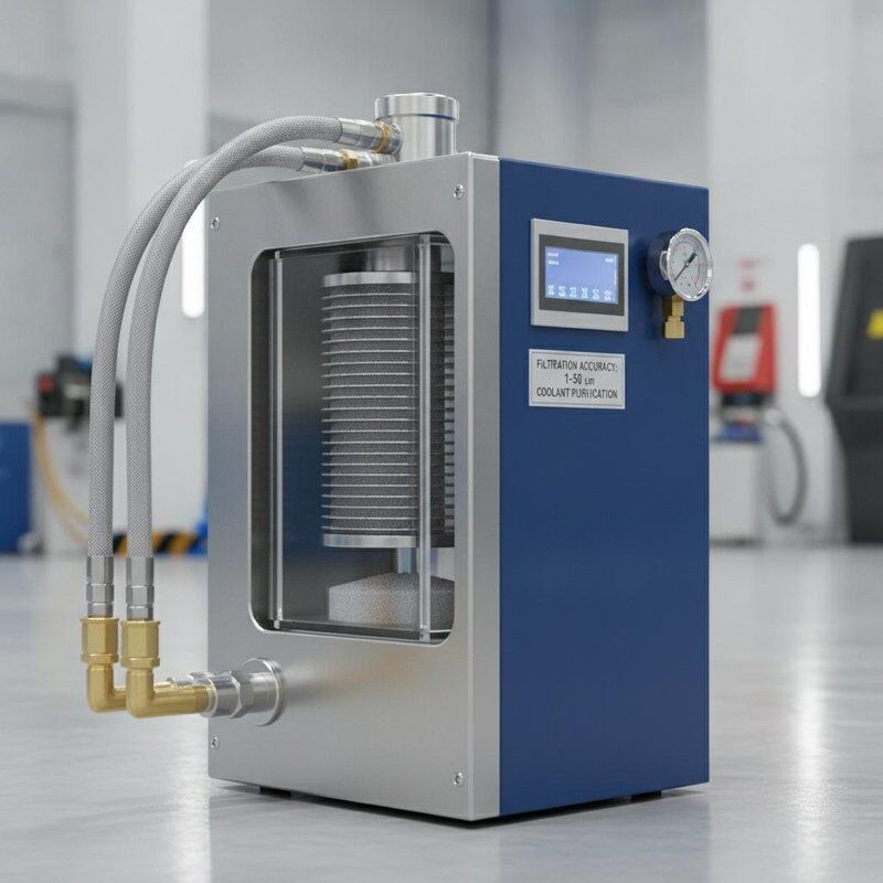 0.3mm Makine Takımı Soğutma Sıvısı Filtresi, 1 ila 50 Mikron Filtrasyon Hassasiyeti ile Soğutma Sıvısı Saflaştırması Sağlar